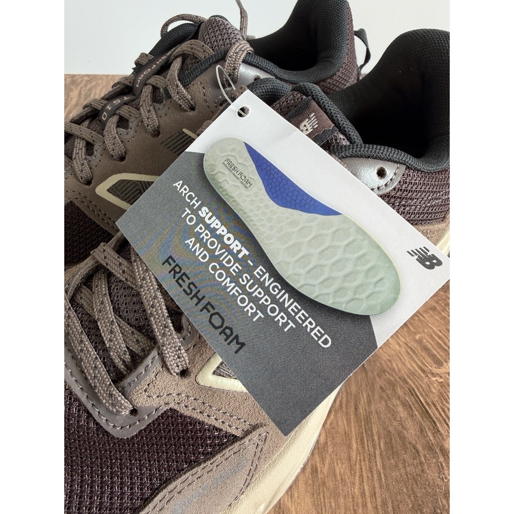 New Balance Women's 9 Fresh Foam T510v6 H2O Resist Waterproof Trail Running Shoe - Picture 9 of 11
